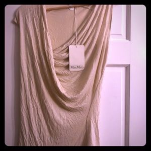brand new with tags max mara beige top in large .